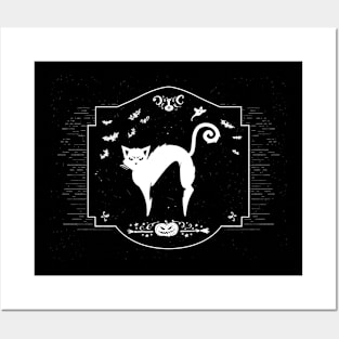 Spooky Cat Posters and Art